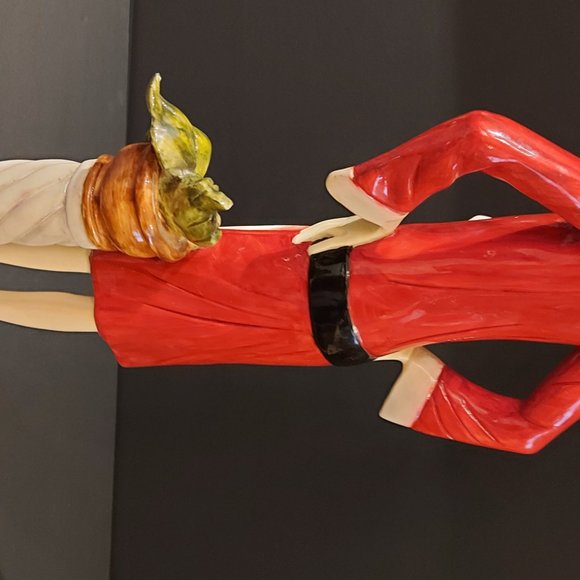 A Santini Classic Art Deco Statue Italy Lady by The Post - Picture 7 of 10